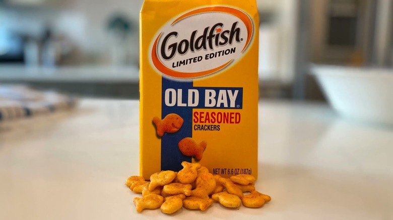 bag of Old Bay Goldfish