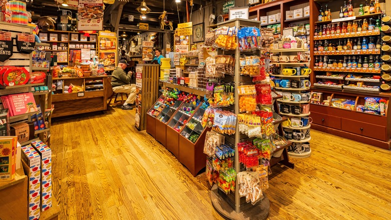 Cracker Barrel store candy section