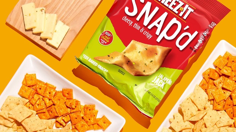 various types of Cheez-It crackers included Snap'd
