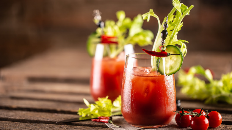 Bloody Mary cocktails