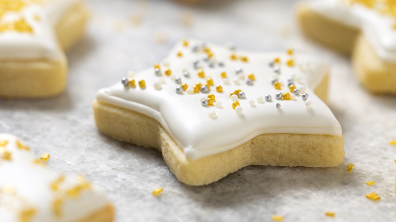 Frosted sugar cookie